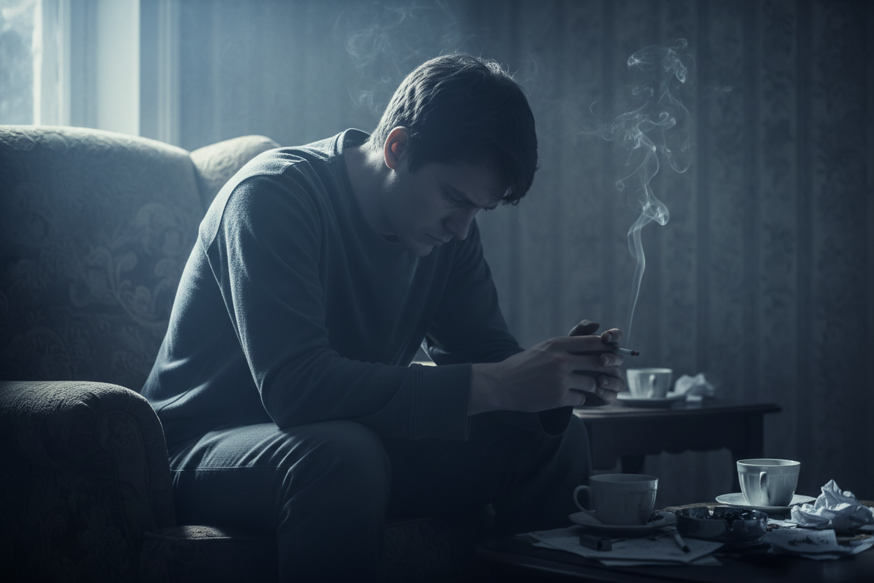 smoking depressed